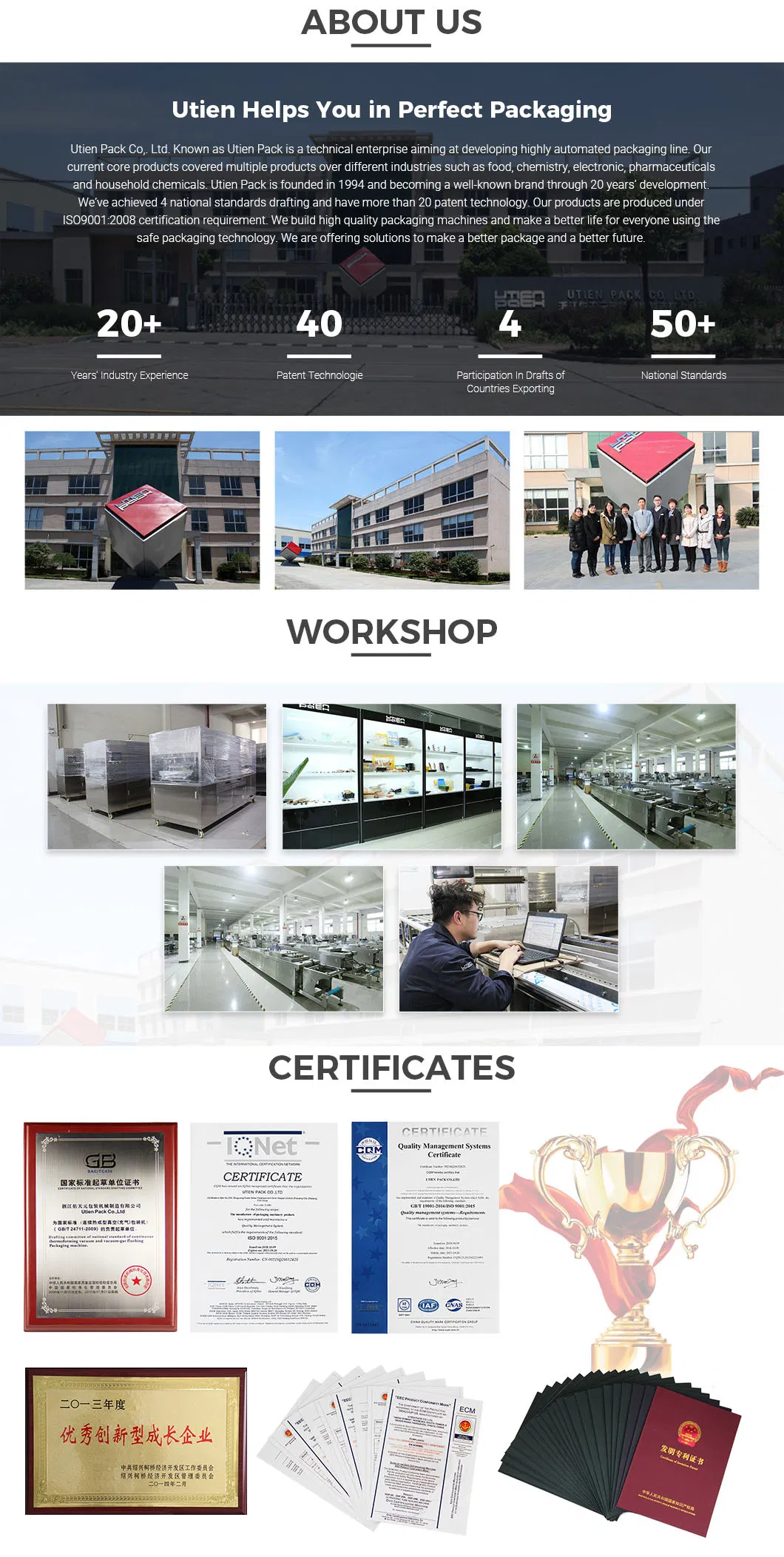 Perfil técnico e capacidades de fabricação