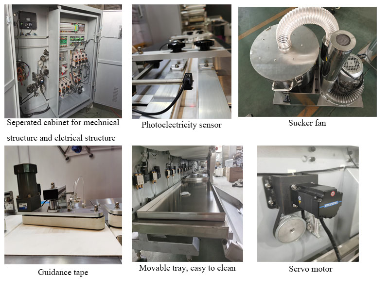 Máquina Automática de Embalagem de Chocolate em Almofada, Máquinas de Embalagem de Alimentos para Doces, Máquina de Embalagem Horizontal para Biscoitos, Wafers, Nougat e Barras de Granola