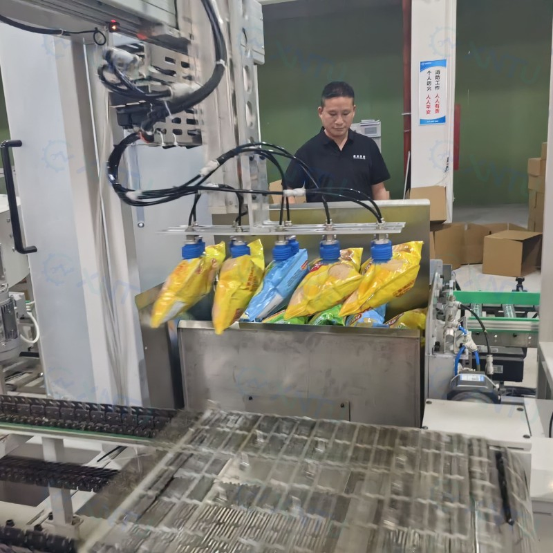 Máquina de Embalagem de Bebidas Secundárias Automática Linha de Fluxo Linha de Produção de Embalagem de Alimentos Personalizada