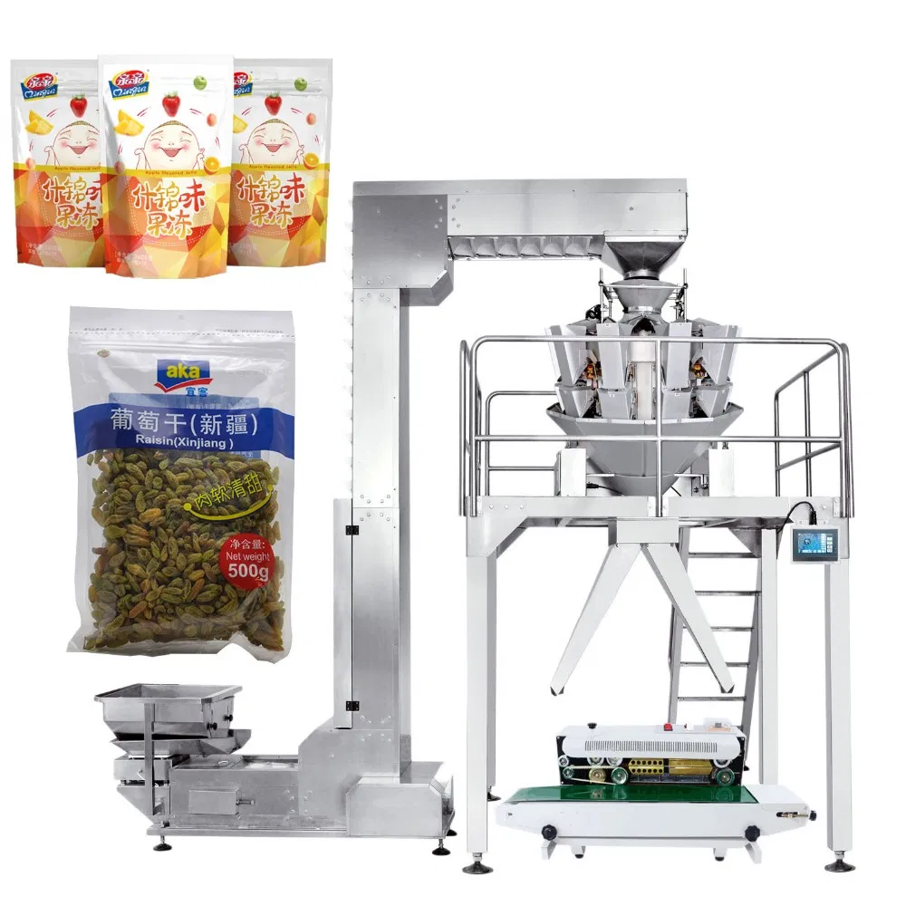 Sistema de Pesagem e Embalagem Semi Automático Versátil com Duas Saídas para Embalagem de Frutos Secos e Alimentos Puff