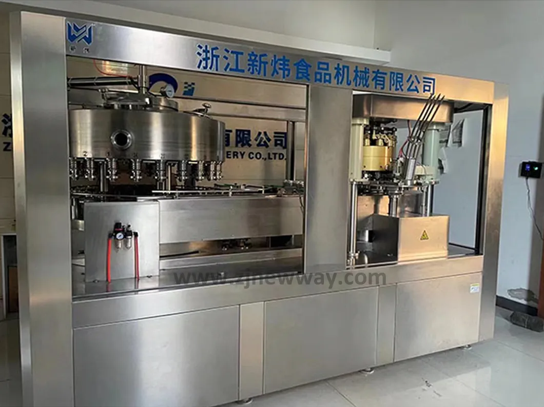Máquina de Enchimento, Selagem e Costura de Alta Qualidade para Embalagem de Latas de Alumínio de Cerveja