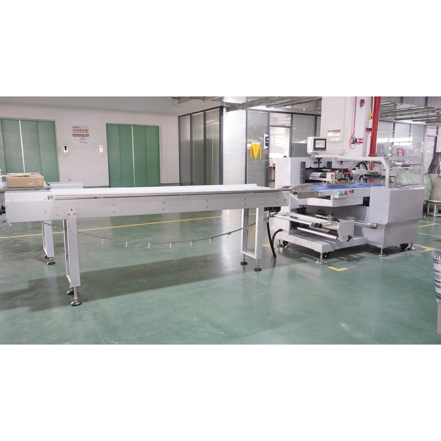 Máquina de Embalagem Horizontal Automática de Servo de Alta Qualidade para Embalagem de Pão, Chocolate, Biscoito, Barra, Máscara, Noodle