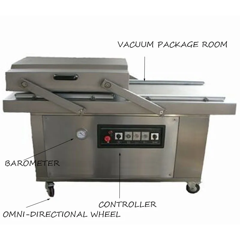 Máquina de Embalagem a Vácuo para Vegetais, Frutas, Pacotes, Frango, Cordeiro, Carne, Presunto, Linguiça