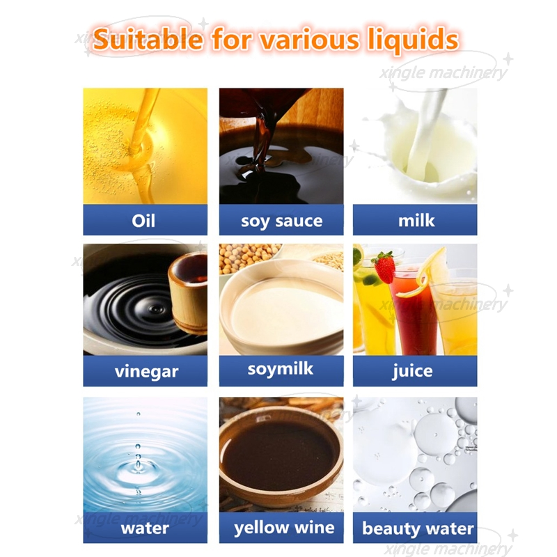 Linha de embalagem de enchimento e tampagem de garrafas plásticas de óleo de semente de girassol, molho de alimentos e bebida de suco de fruta automática