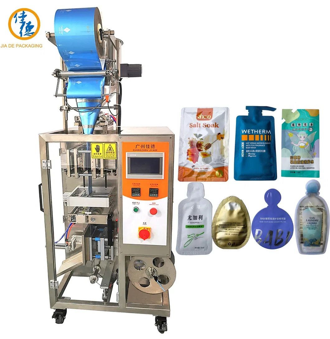 Máquina de Embalagem Líquida para Shampoo, Limpador Facial e Gel/Creme de Banho em Sachet Irregular de Lado Único