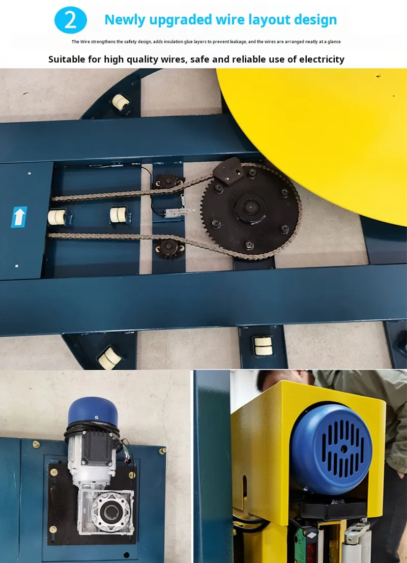 Máquina de Envoltório de Paletes Automática Total com Filme Stretch para Embalagem de Grandes Caixas e Paletes para Balanças