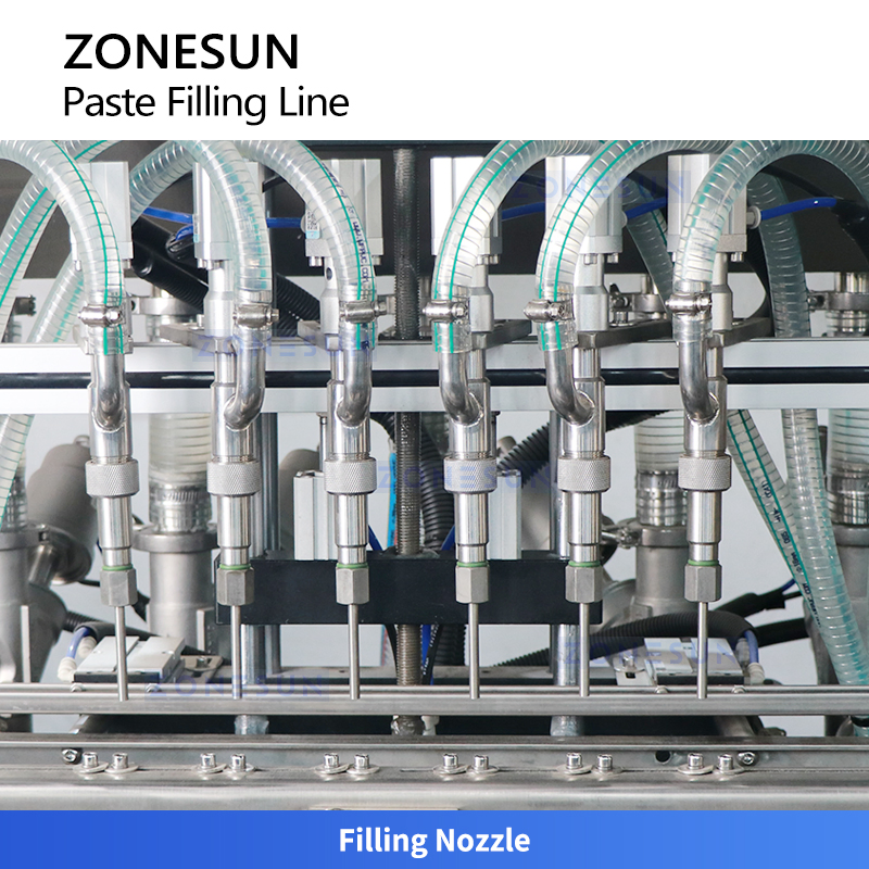 Zonesun Zs-Yt6t-6px Máquina Automática 6 de Enchimento, Tampagem e Rotulagem com Servo para Creme, Loção, Cosméticos e Linha de Embalagem de Cuidados Pessoais