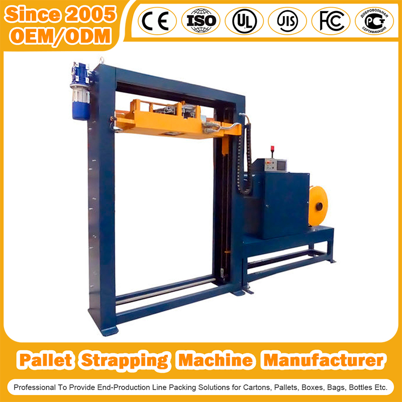 Máquina de Paletização com Braço Rotativo para Envoltório de Filme Stretch Automático, Inline Horizontal, Empilhamento de Cartões, Encolhimento com CE