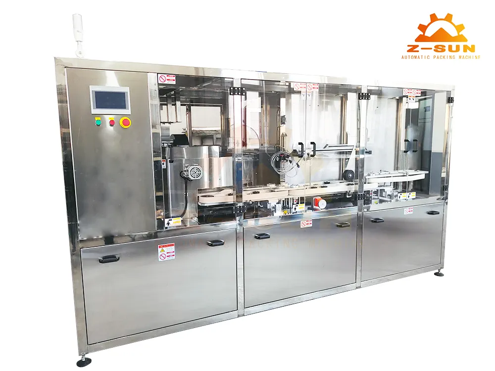 Máquina de Embalagem e Enchimento de Garrafas de Líquido Z-Sun Totalmente Automatizada, Máquina de Embalagem Multifuncional, Máquinas de Embalagem de Alimentos, Linha de Máquina de Tampagem