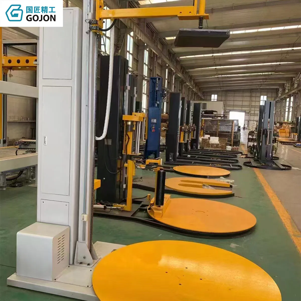 Máquina de Embalagem de Paletização Automática, Estrangulamento, Preenchimento de Papel para Paletes, Selagem, Filme Encolhível, Envoltório Vertical, Equipamento de Embalagem