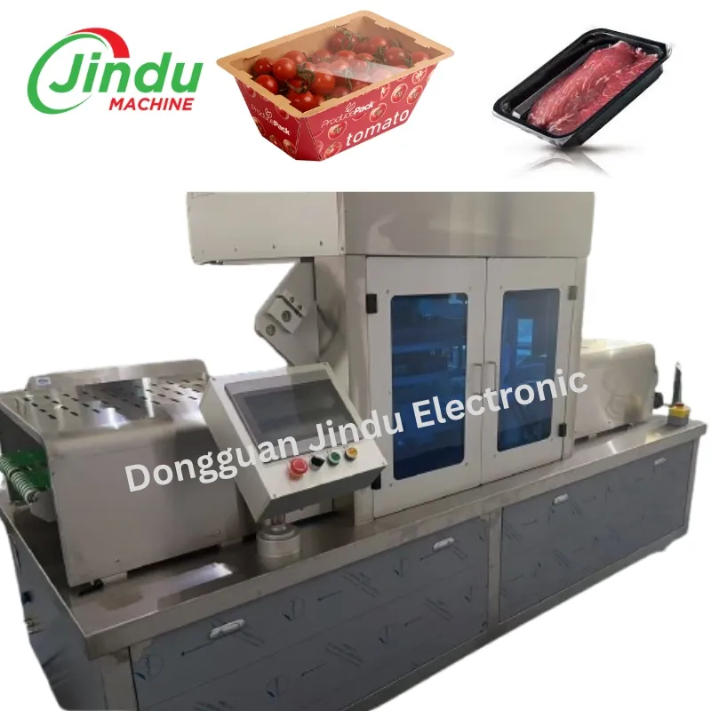 Máquina de Embalagem em Atmosfera Modificada para Selagem de Bandejas de Frutas Frescas e Manutenção de Legumes