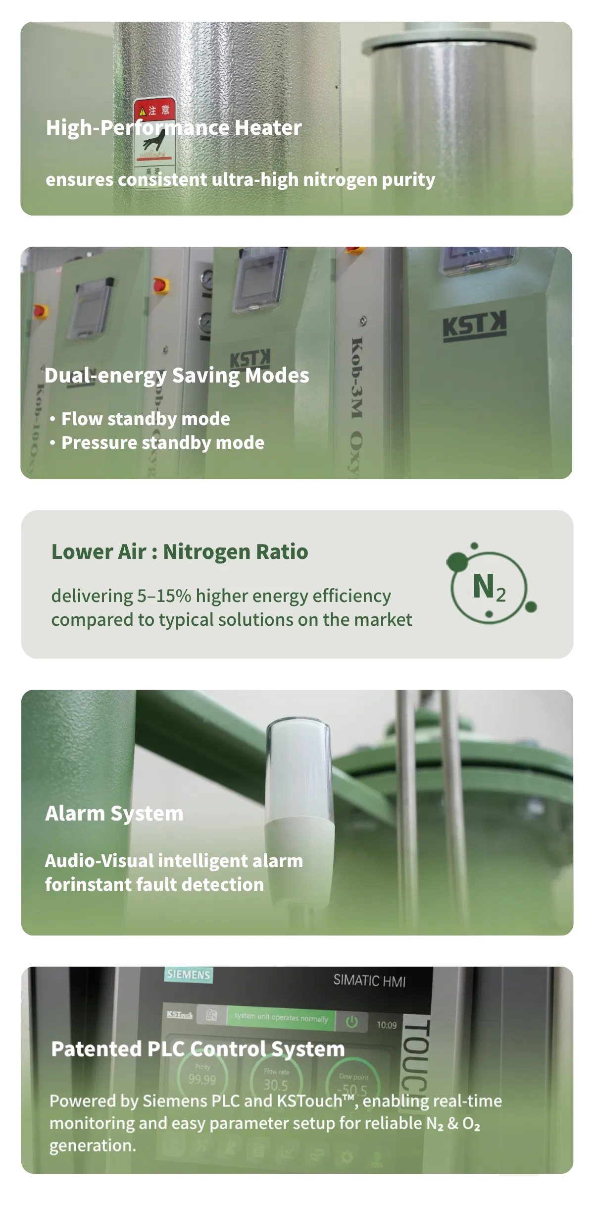 Sistema de Purificação de Nitrogênio 99.999 Percentual para Embalagem em Atmosfera Modificada