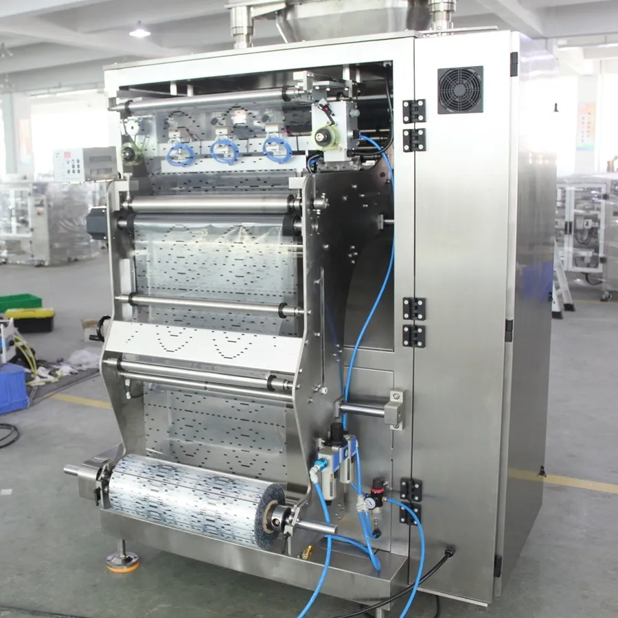 Máquina Automática de Alta Velocidade para Enchimento de Alimentos em Múltiplas Faixas e Selagem de Pequenos Sachês para Embalagem de Pó de Suco, Medicamentos e Cosméticos