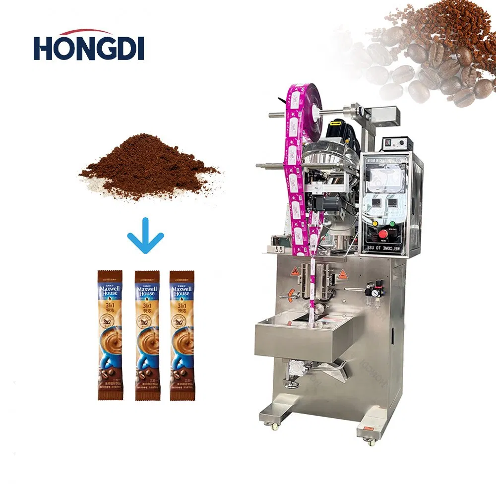 Máquina de Embalagem Vertical Automática Vffs para Embalagem de Pó de Leite, Pó de Café, Pó de Proteína, Farinha e Pó de Especiarias