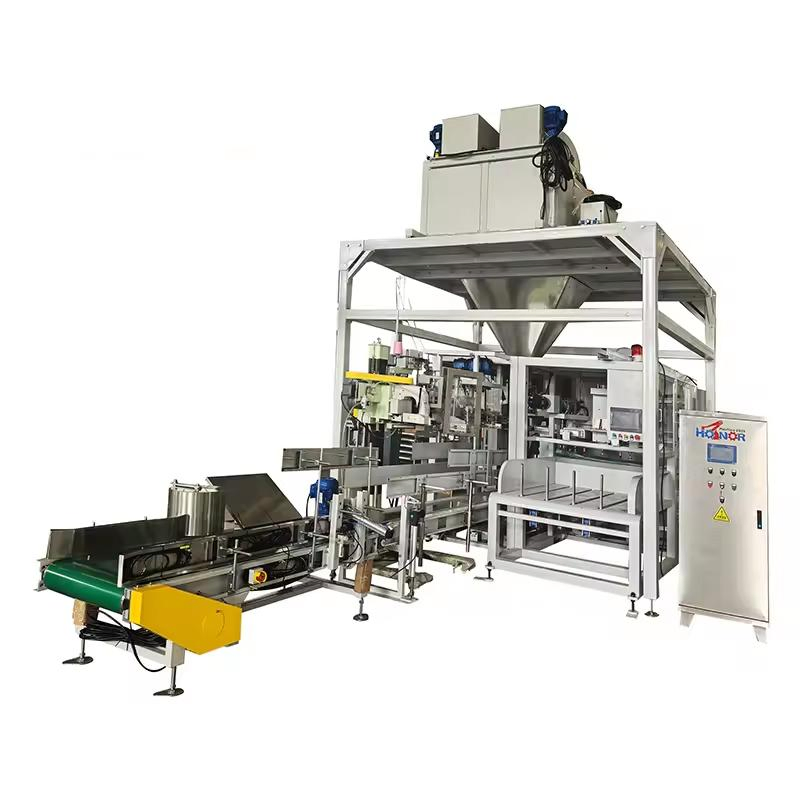 Linha de Produção de Embalagem com Pesagem Automática e Costura Automática/ Paletização para Ração, Milho, Trigo, Café, Feijão, Ração para Cães, Frutos do Mar