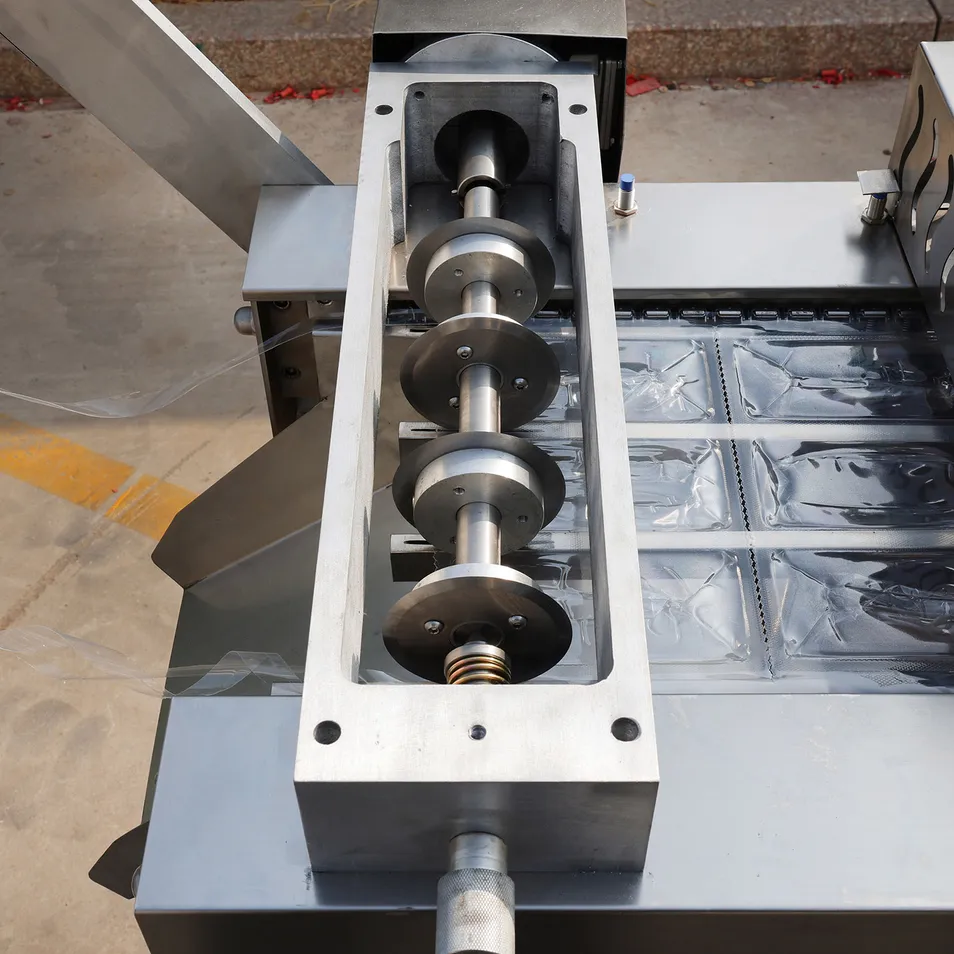 Máquina de Embalagem a Vácuo para Salmão com Filme Termoformável Flexível Automático