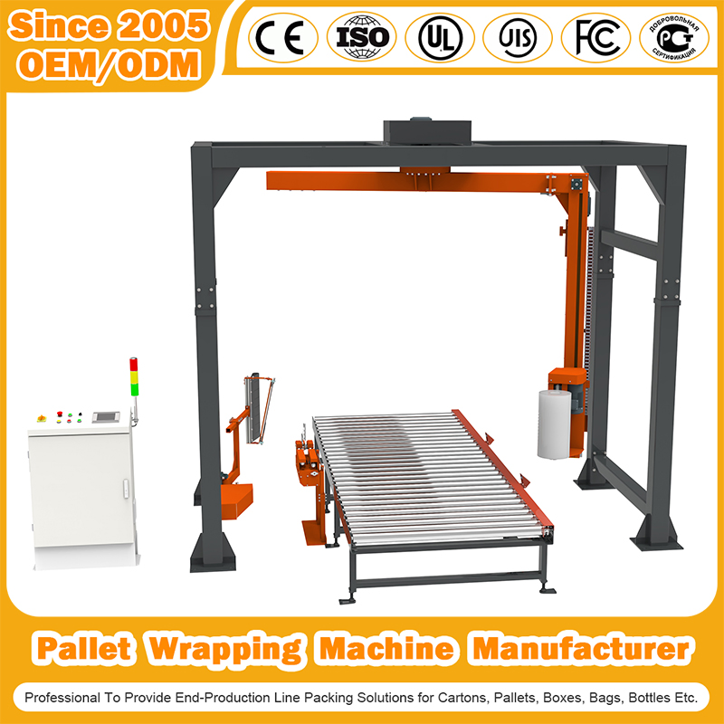 Fabricante de Máquina de Embalagem com Filme Automático, Máquina de Estrutura de Estrangulamento, Máquina de Enrolamento Horizontal, Braço Rotativo, Empurrador Superior, Encolhimento, Envolvimento de Paletes, Máquina de Cartonagem
