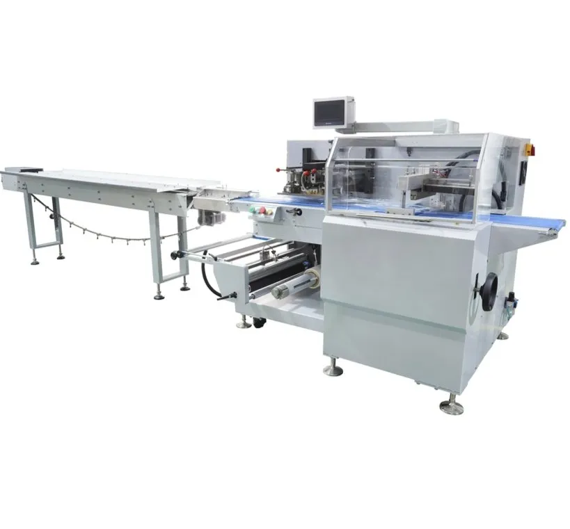 Máquina de Embalagem Horizontal Automática de Servo de Alta Qualidade para Embalagem de Pão, Chocolate, Biscoito, Barra, Máscara, Noodle