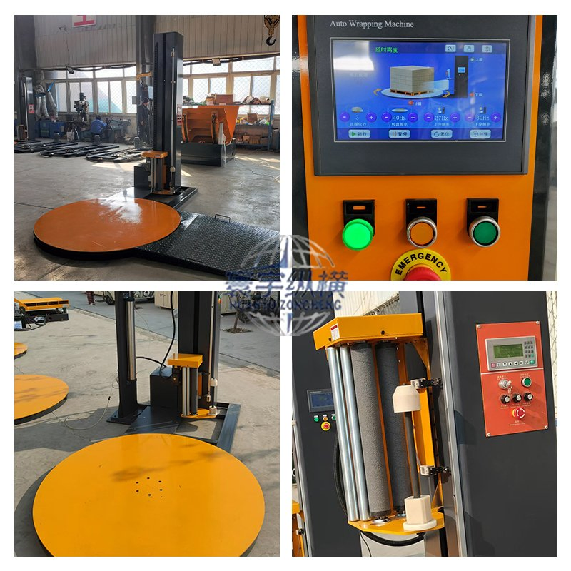 Máquina Automática de Embalagem em Stretch para Caixas, Cartões, Paletes, Ferramentas de Envoltório em Filme Stretch, Máquina Envolvedora de Paletes com Filme PE