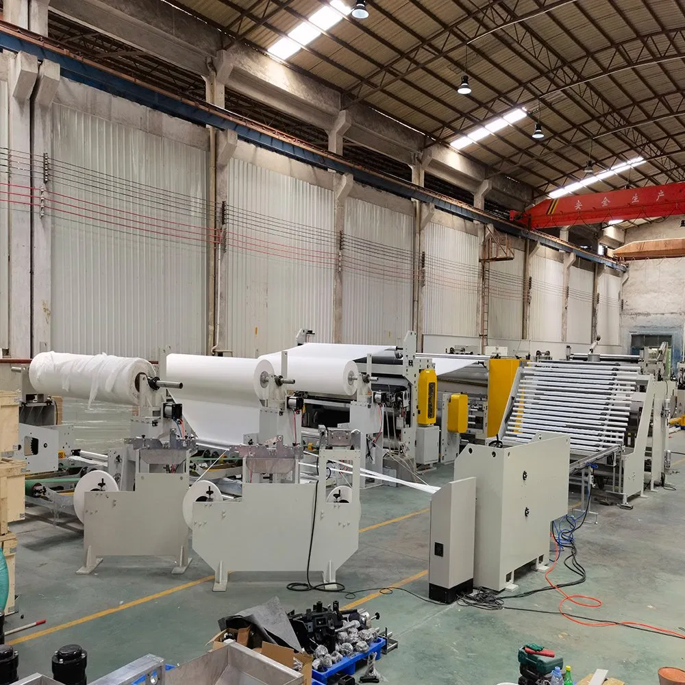 Linha de Fabricação de Rolos de Papel Higiênico Totalmente Automática de Alta Eficiência Equipamento de Rebobinagem e Corte de Toalhas de Cozinha Preço da Máquina de Fazer Papel Higiênico
