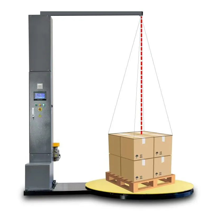 Máquina de Envoltório de Paletes Automática Total com Filme Stretch para Embalagem de Grandes Caixas e Paletes para Balanças