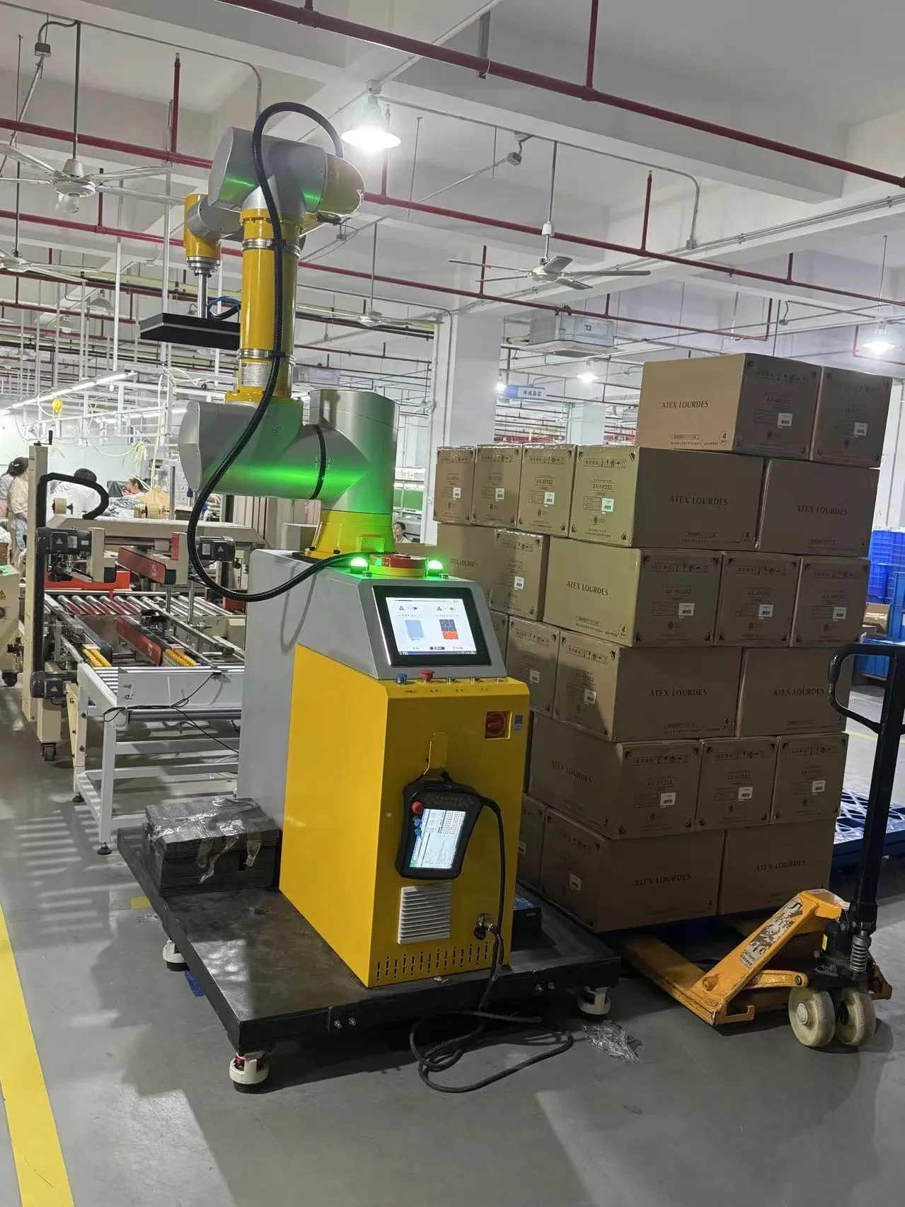 Linha de Embalagem de Caixas de Alimentos Totalmente Automatizada Avançada para Distribuição Eficiente de Produtos