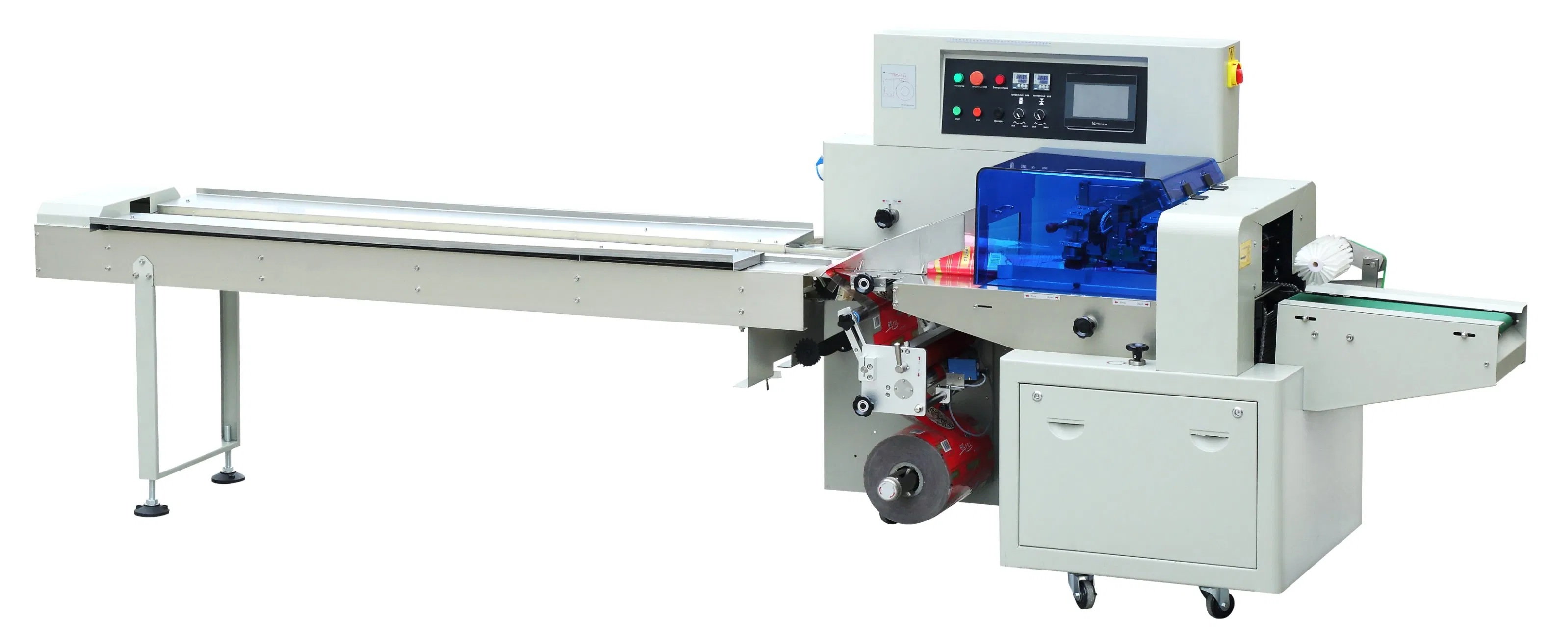 Máquina de Embalagem de Fluxo para Embalar Biscoitos de Chocolate em Barra Horizontal Automática, Embalagem de Sabão, Embalagem de Fluxo, Embalagem de Saco, Embalagem de Almofada