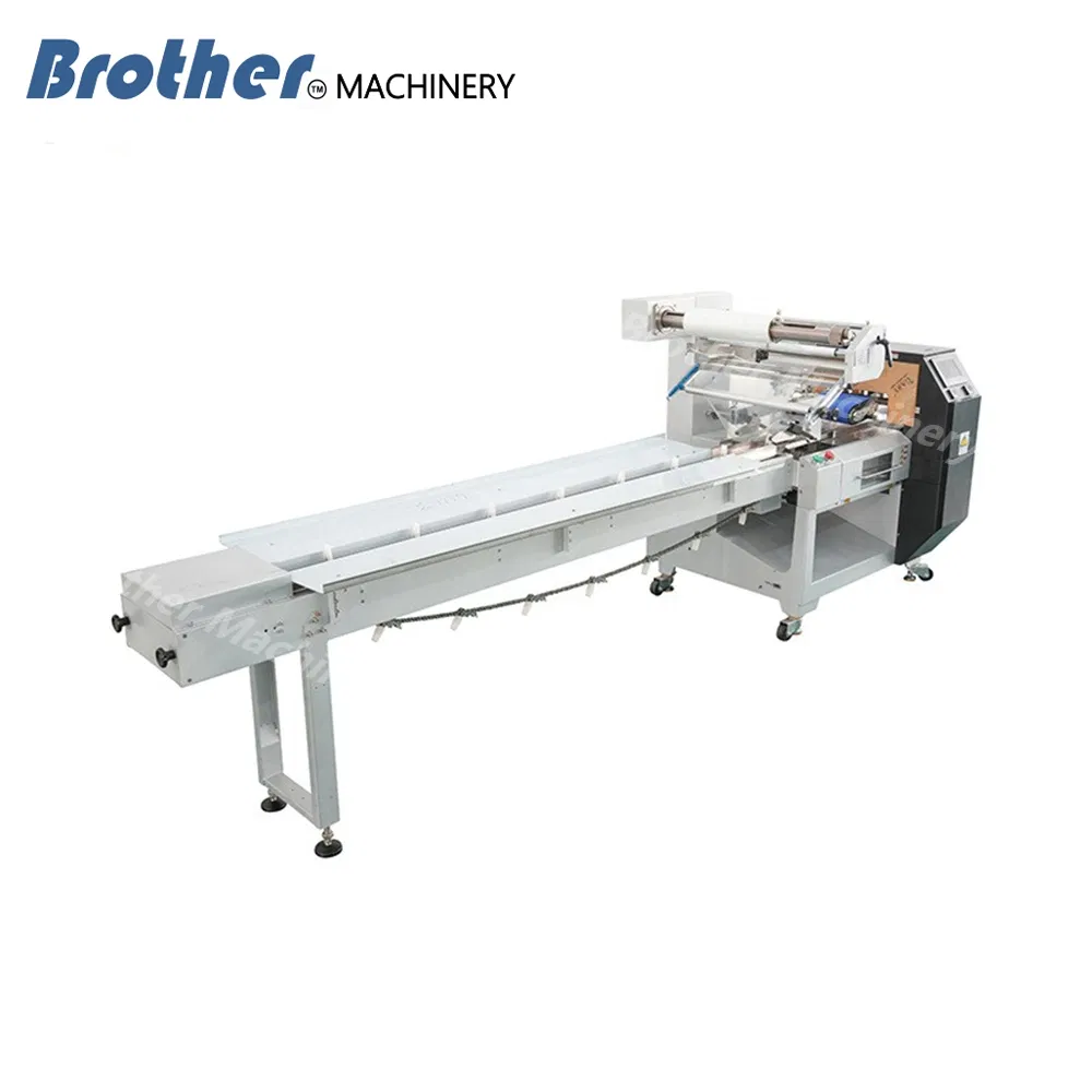 Máquina de Embalagem Horizontal Automática de Alta Velocidade com Servo, Precisão, Funcionamento Contínuo e Estável