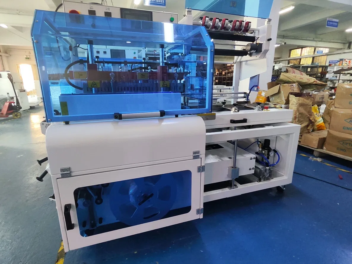 Máquina de Embalagem Encolhível Automática de Alta Velocidade Tipo L para Filme POF/PE Totalmente Automática de Encolhimento e Selagem