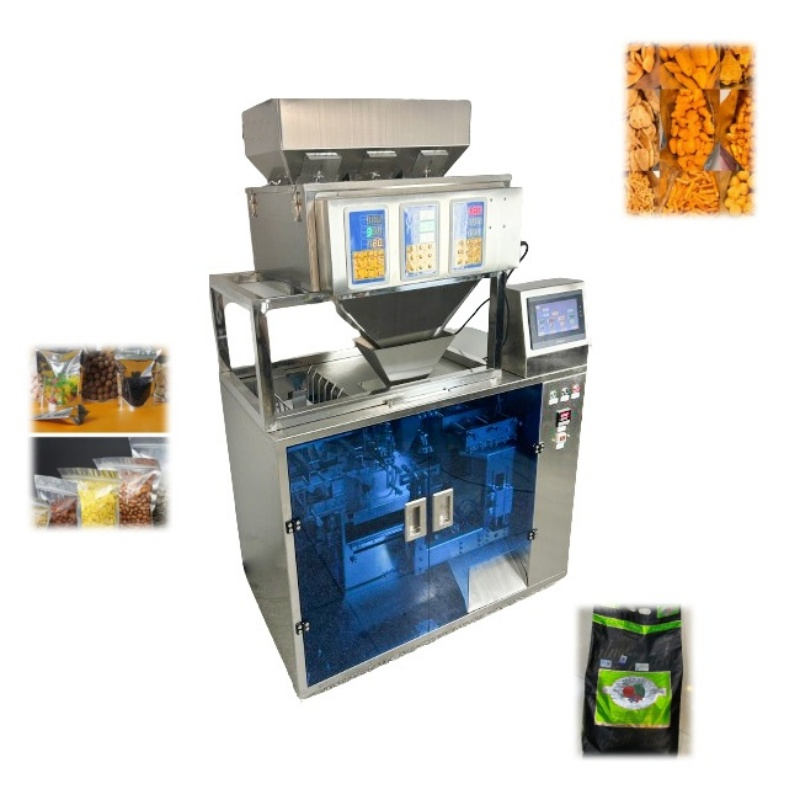 Máquina de Embalagem Automática de Snacks de Carne Seca, Máquina de Embalagem de Pó de Café e Chá, Máquina de Embalagem de Saco de Pé para Geléia, Molho, Farinha, Especiarias e Chips