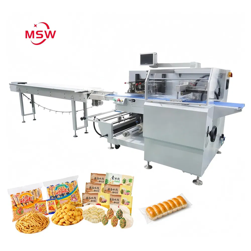 Linha de Embalagem Personalizada com Seladora de Caixas Totalmente Automática para Alimentos Prontos para Comer