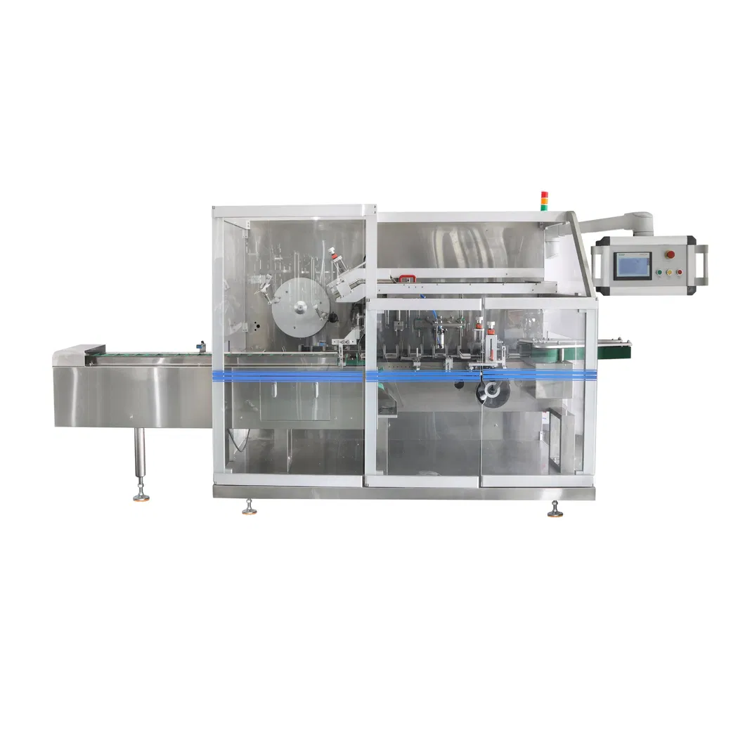 Máquina de embalagem de caixas cartonadas automática horizontal multifuncional de fechamento e selagem