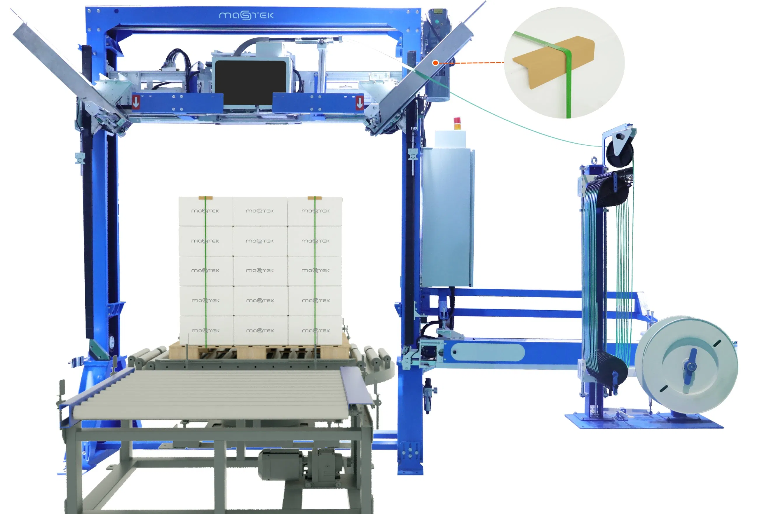 Máquina de Embalagem de Estrangulamento de Cartão PP Automática Melhor para Animais de Estimação Máquina de Estrangulamento de Paletes