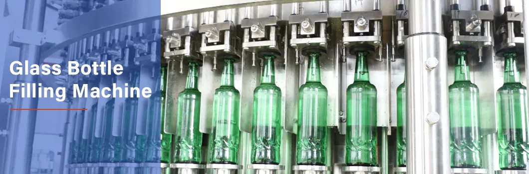 Equipamento de Enchimento de Garrafa de Vidro para Pequenos Animais de Estimação / Bebidas Minerais / Bebidas Carbonatadas / Suco de Fruta com Enchimento a Quente / Linha de Produção