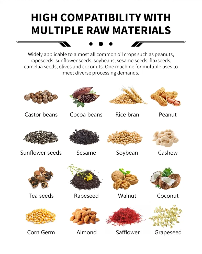 Máquina de Fabricação de Óleo Contínua e Estável Integra Linhas de Produção de Extração com Funções Completas de Embalagem de Óleo Alimentar