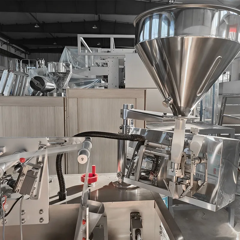 Máquina de Embalagem Automática Volumétrica para Sacos de Snacks Verticais, Preenchimento de Café, Alimentos Granulados e Especiarias Multifuncional