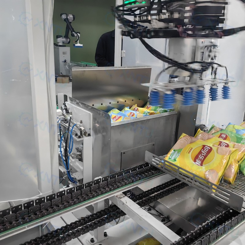 Máquina de Embalagem de Bebidas Secundárias Automática Linha de Fluxo Linha de Produção de Embalagem de Alimentos Personalizada
