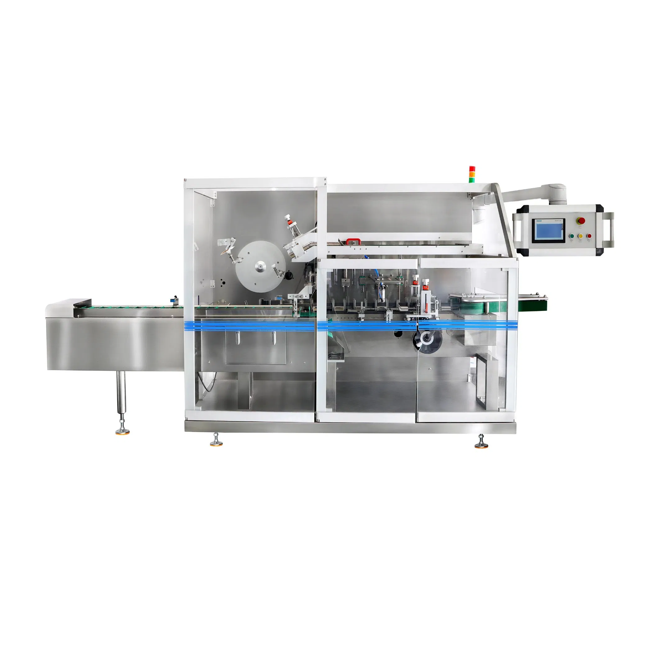 Máquina de embalagem de caixas cartonadas automática horizontal multifuncional de fechamento e selagem