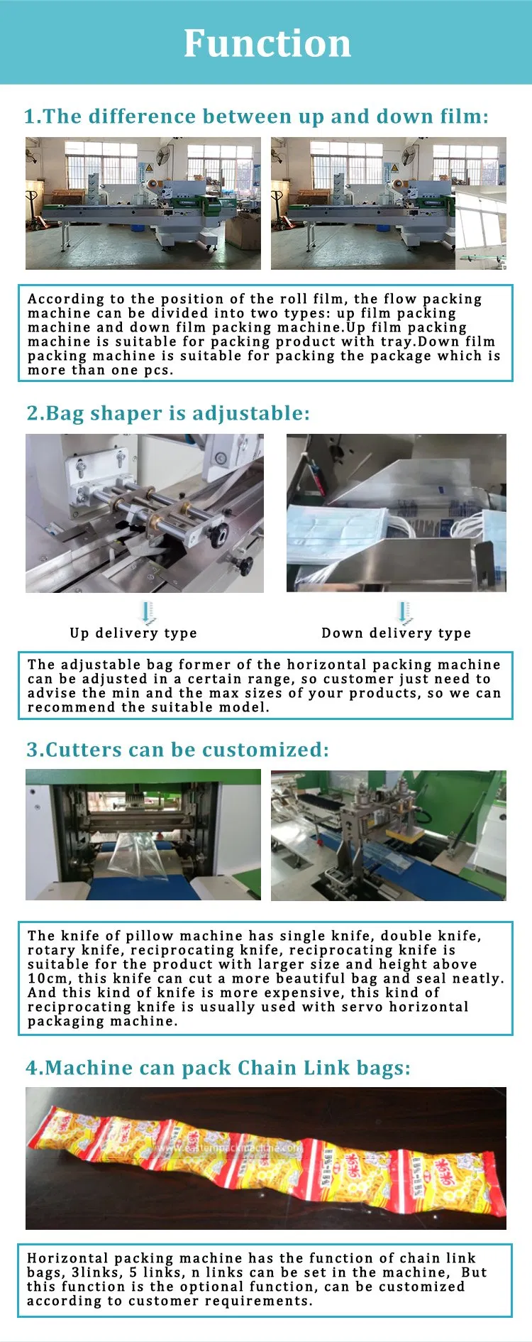 Componentes da Máquina de Embalagem Horizontal - Vista 2