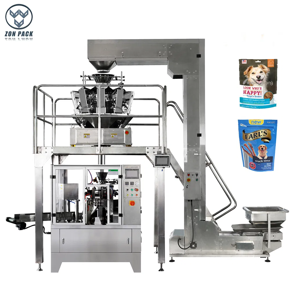 Máquina de Embalagem Doypack Automática para Embalagem de Ração e Petiscos para Cães