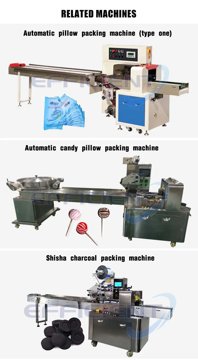 Máquina de Embalagem de Fluxo para Pacote de Almofada Horizontal Pequena para Doces