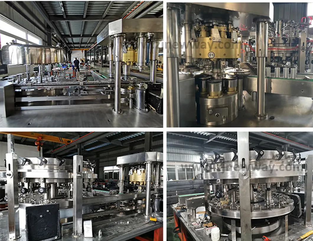 Máquina de Enchimento, Selagem e Costura de Alta Qualidade para Embalagem de Latas de Alumínio de Cerveja
