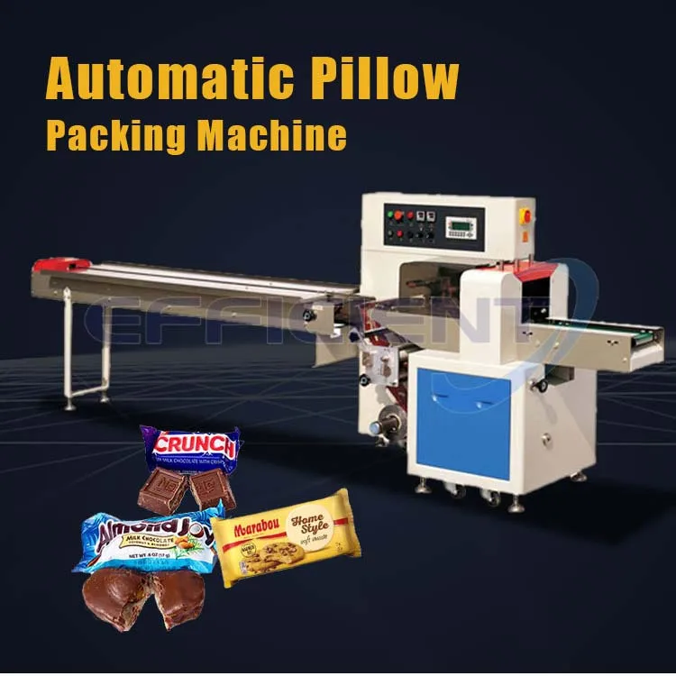 Máquina de Embalagem de Fluxo para Pacote de Almofada Horizontal Pequena para Doces