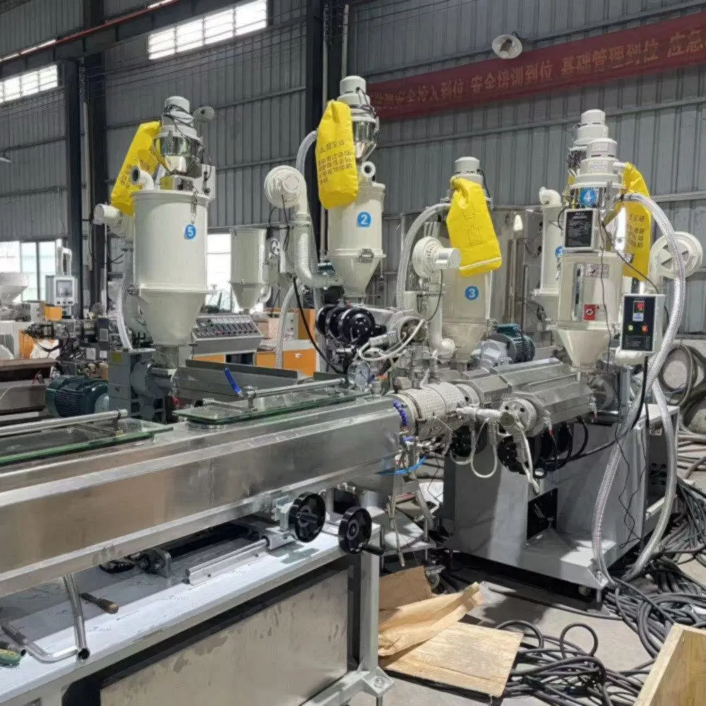 Linha de Extrusão de Tubo de Plástico Macio para Lavagem Facial de Múltiplas Camadas para Embalagem de Pasta Alimentícia