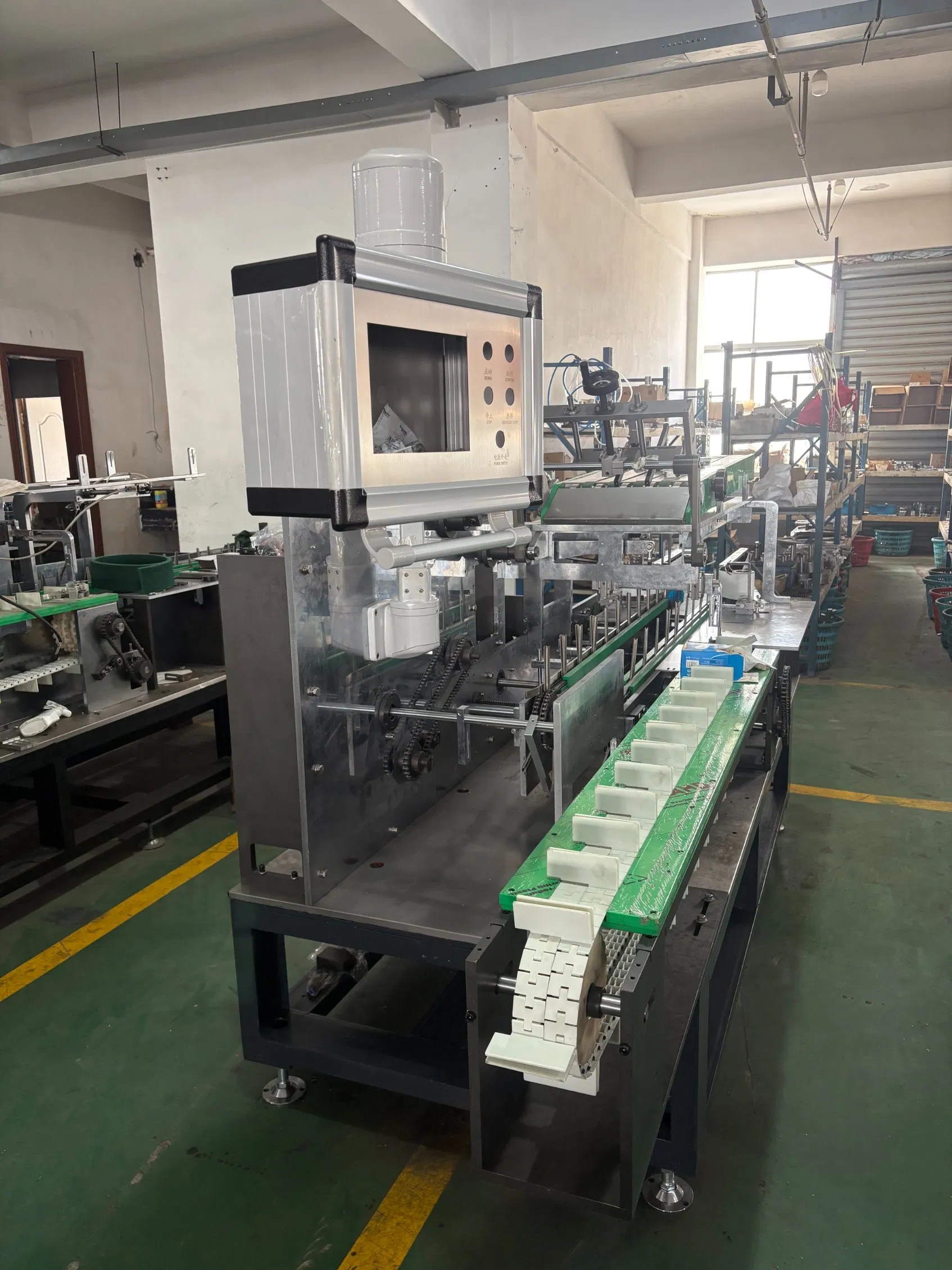 Máquina de Embalagem de Caixa de Papel Toalha Facial Automática para Produtos Médicos, Alimentos, Cosméticos e Peças de Hardware