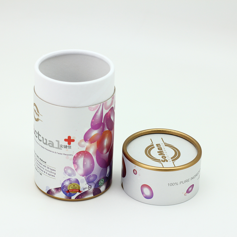 OEM 4c UV Printed Round Paper Box With Lid Essential Oil Packaging Quotes, Company
