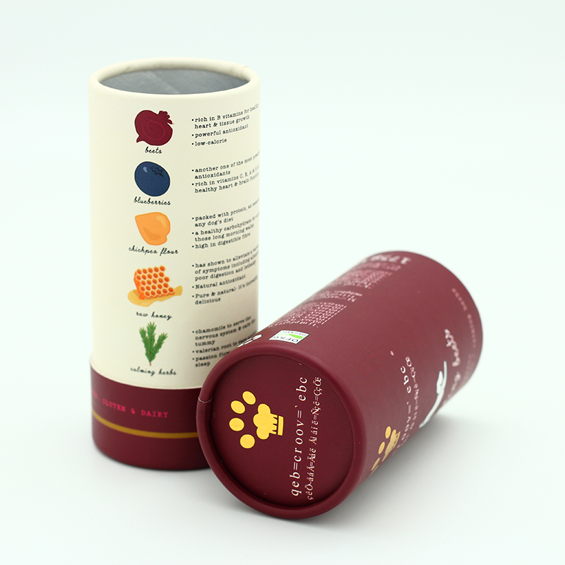 OEM Aluminum Foil Pet Food Packaging Food Use Paper Cylinder Tube Manufacturer, Factory
