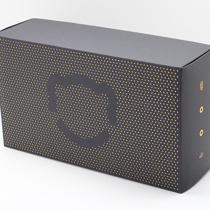 Best Black Cardboard Rectangle Packaging Box Gold Foil Stamping Companies, Service