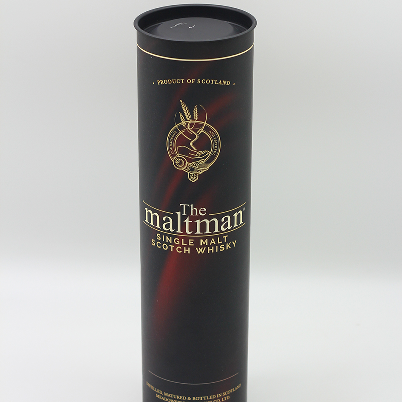 OEM Whisky Wine Paper Cylinder Packaging Boxes Cardboard Roll Packaging Suppliers, Product