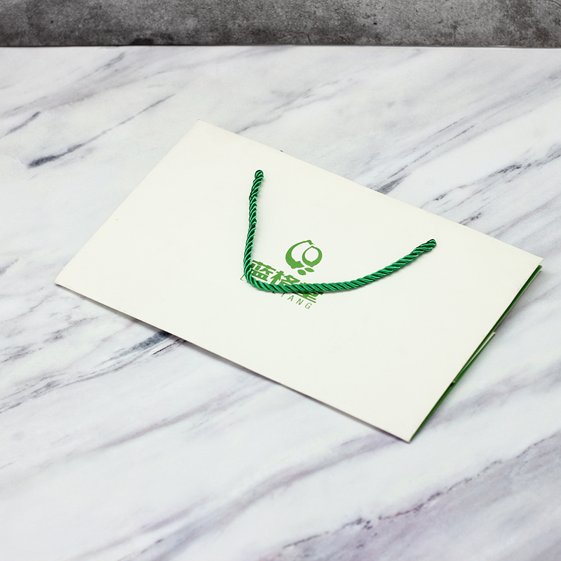China Green logo Customized Size Printed Coated Paper Bag With Handle Manufacturers, Products